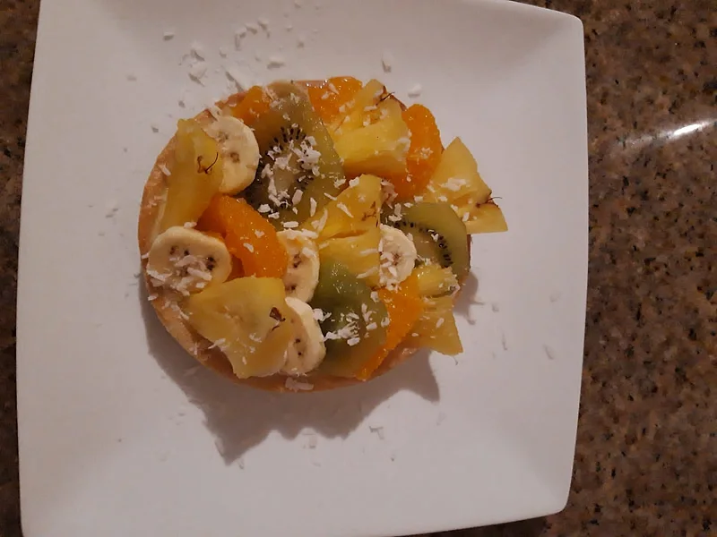 Une tartelette aux fruits frais, faite maison